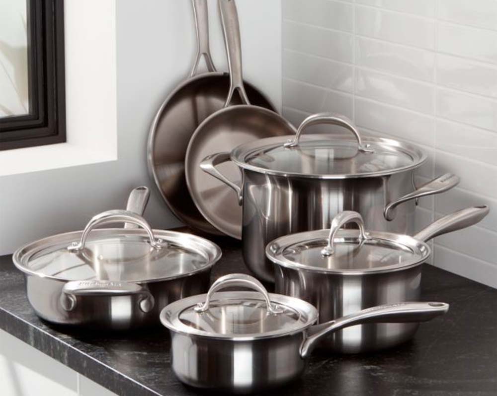 Stainless Steel Try-ply Cookware set