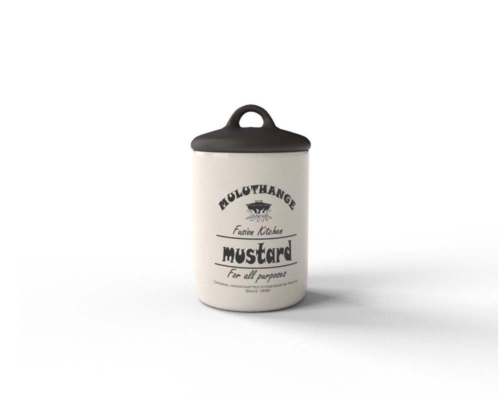 Ceramic Mustard Jar